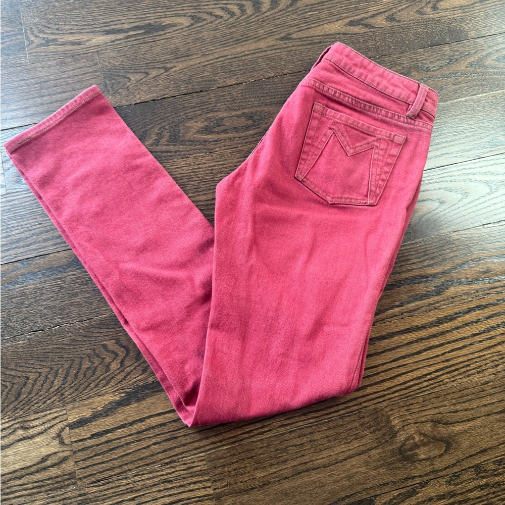 Marc By Marc Jacobs Red Skinny Jeans Bold Style  Low Rise
